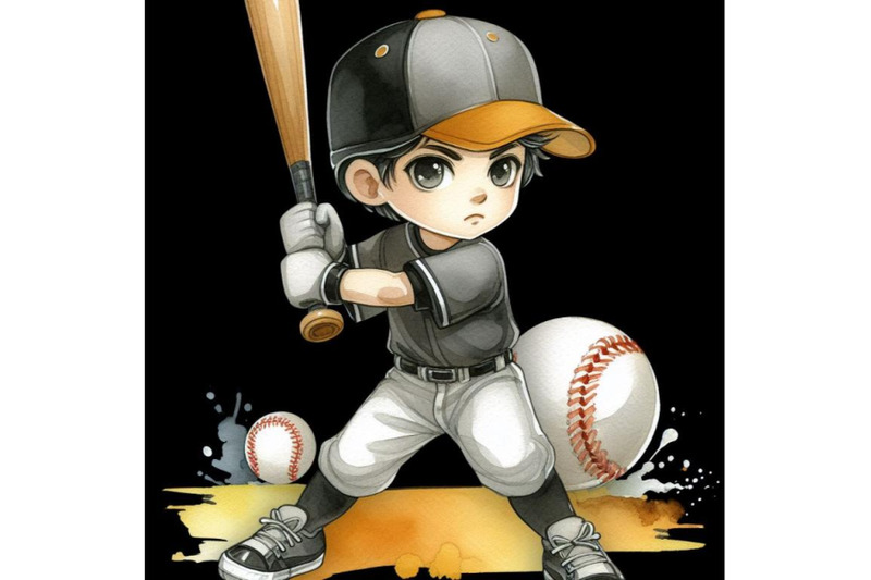 bundle-of-cartoon-a-baseball-player