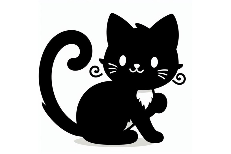 bundle-of-cute-cat-white-background-clipart