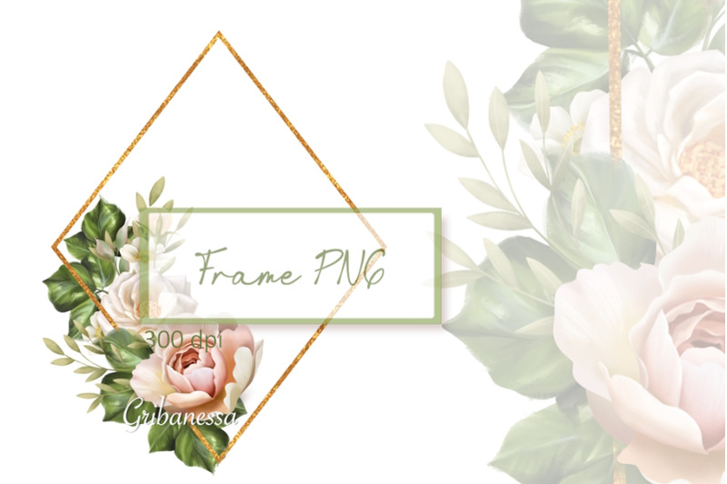 gold-frame-png-frame-with-flowers