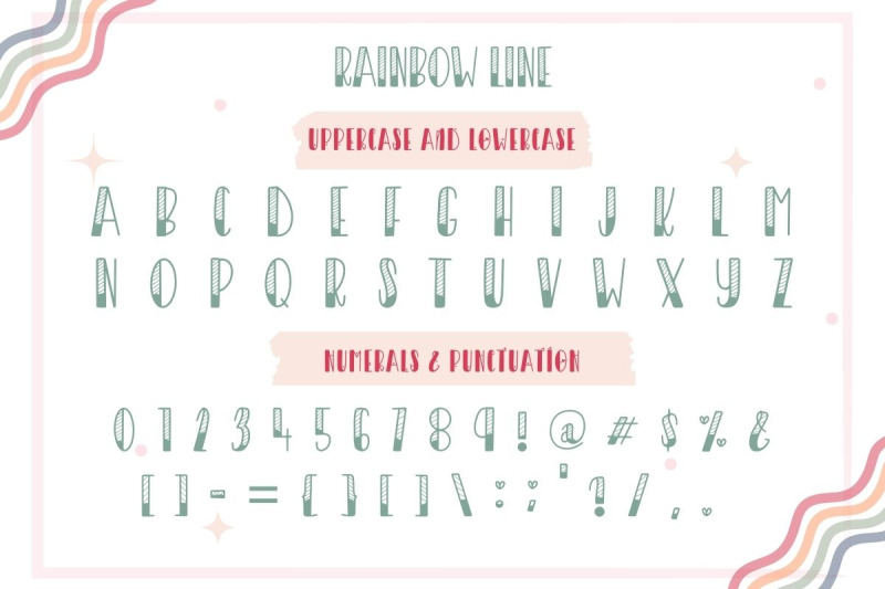 rainbow-5-styles-decorative-font