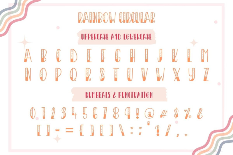 rainbow-5-styles-decorative-font