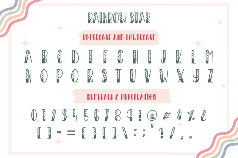 rainbow-5-styles-decorative-font