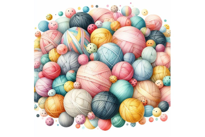 a-bundle-of-variety-size-colorful-big-and-small-cute-pastel-balls-yarn