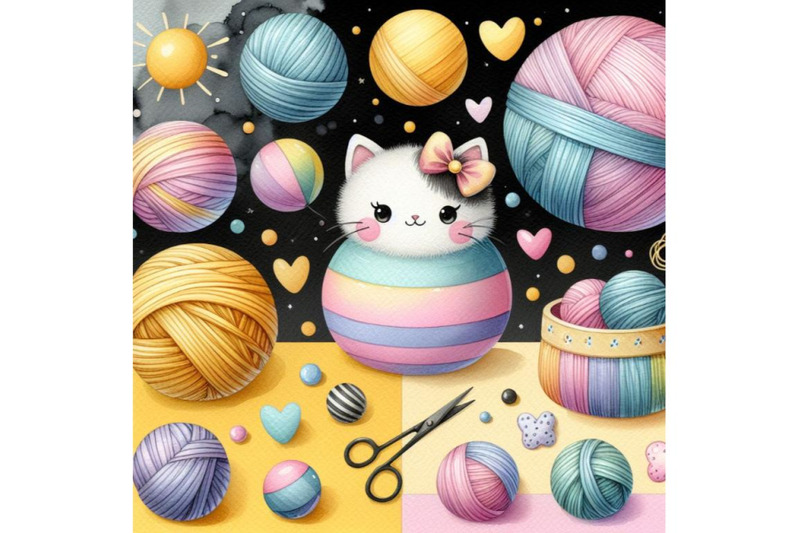 a-bundle-of-variety-size-colorful-big-and-small-cute-pastel-balls-yarn