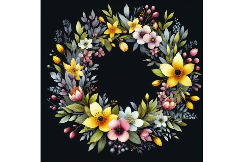 bundle-of-wreath-with-first-spring-flowers