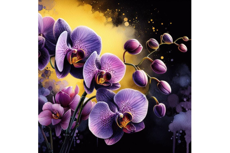 bundle-of-beautiful-purple-orchid-flower