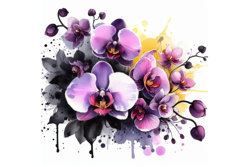 bundle-of-beautiful-purple-orchid-flower