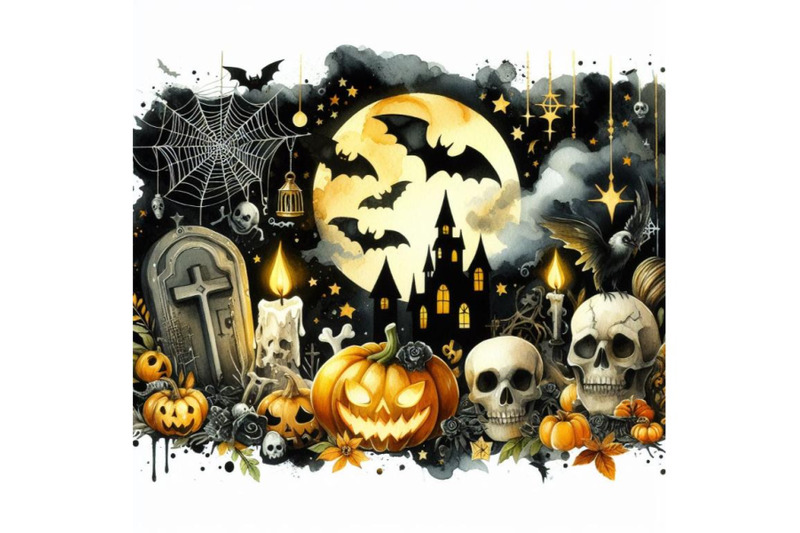 bundle-of-halloween-topic-background