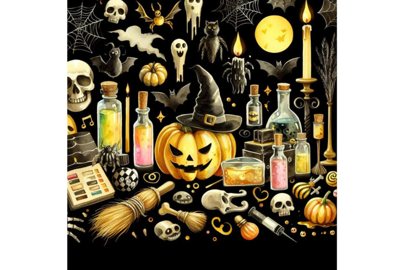 bundle-of-halloween-topic-background