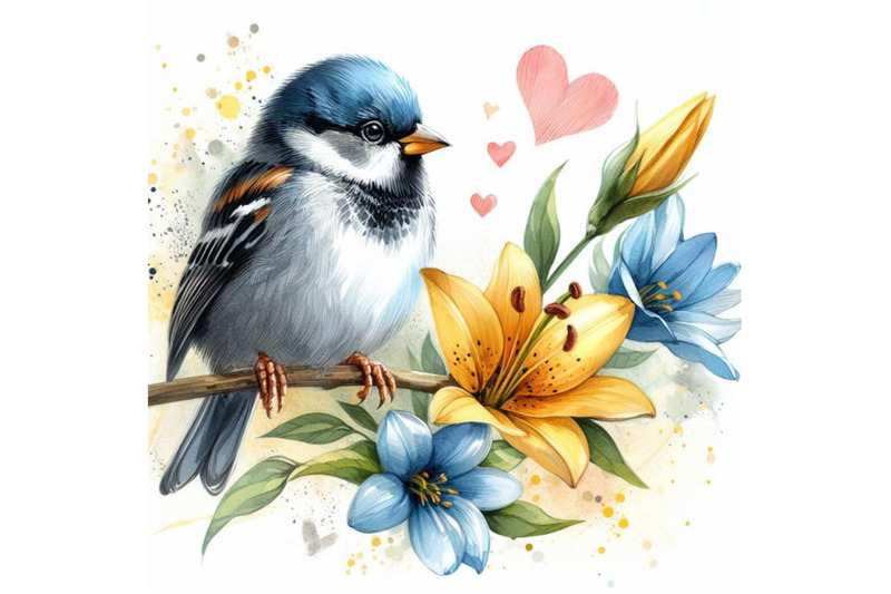 bundle-of-in-love-with-shy-blue-sparrow