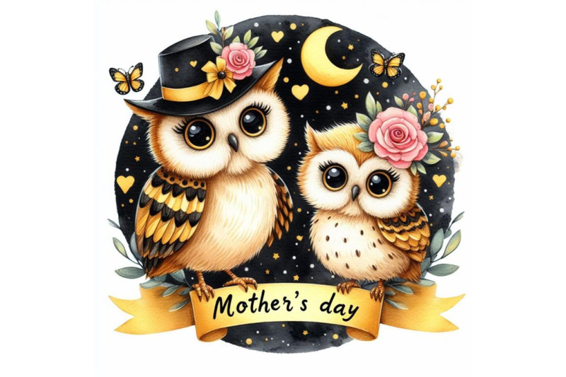 bundle-of-two-cute-owls-mothers-day