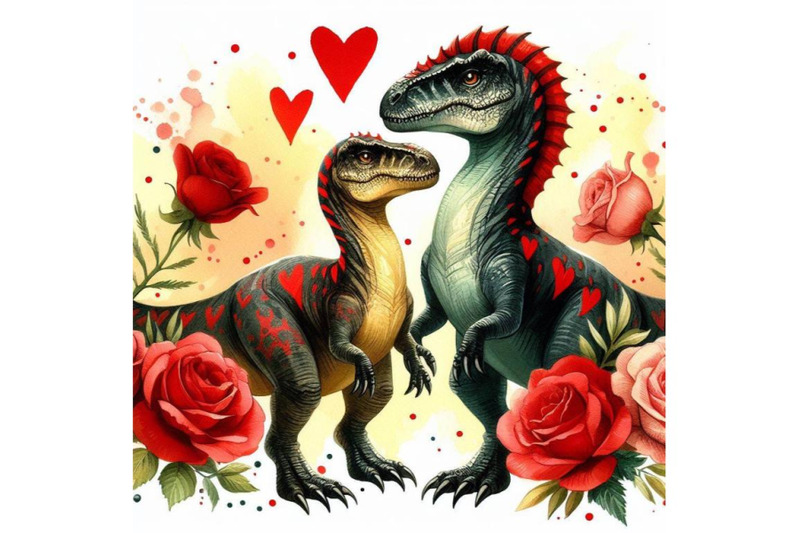 bundle-of-two-lover-dinosaur-with-red-heart