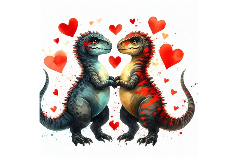 bundle-of-two-lover-dinosaur-with-red-heart