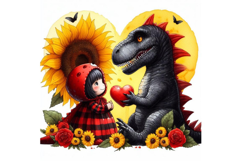 bundle-of-two-lover-dinosaur-with-red-heart