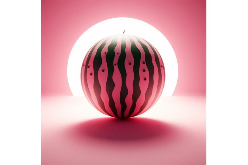 bundle-of-watermelon-pink-background-3d