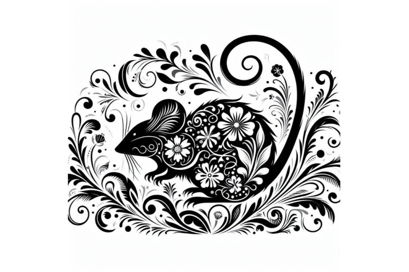 bundle-of-beautiful-decorative-mouse-abstract-floral