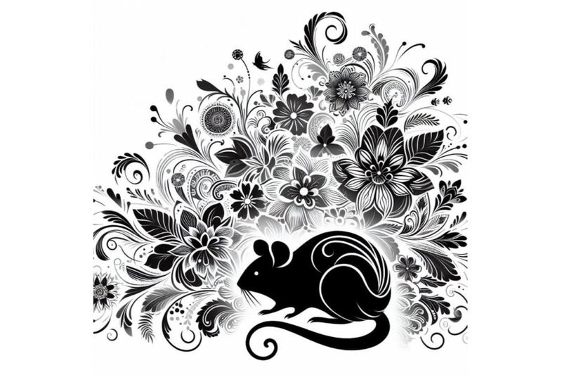 bundle-of-beautiful-decorative-mouse-abstract-floral