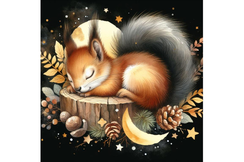 bundle-of-cute-little-squirrel-sleeping