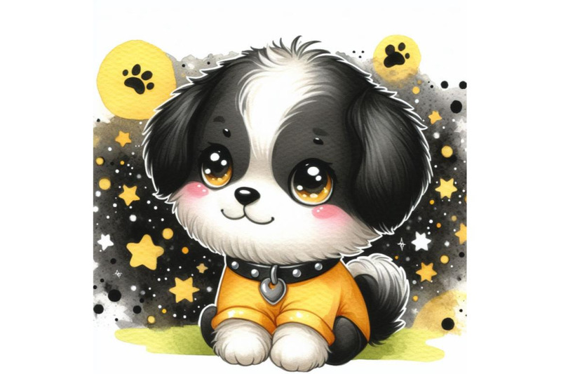 bundle-of-cartoon-cute-little-dog