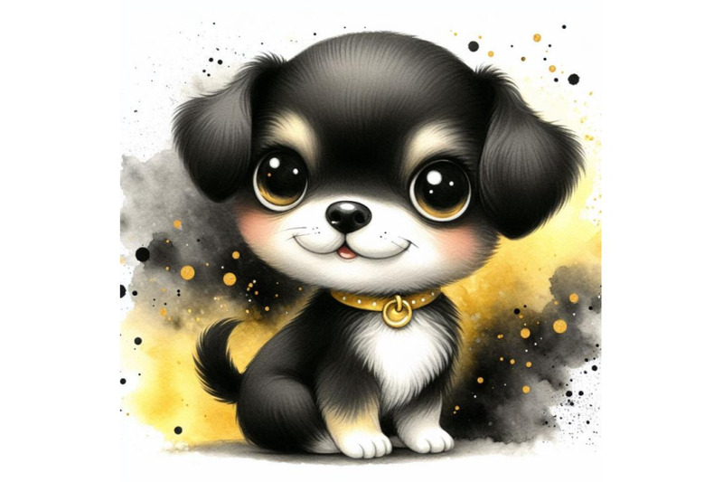 bundle-of-cartoon-cute-little-dog