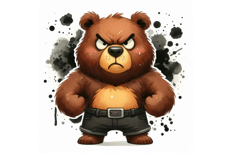 bundle-of-angry-bear-cartoon