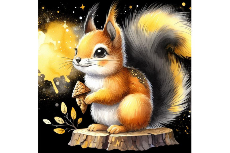 bundle-of-cartoon-a-squirrel