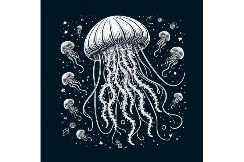 bundle-of-jellyfish-line-art-style-hand-drawn