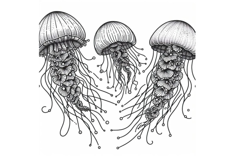 bundle-of-jellyfish-line-art-style-hand-drawn