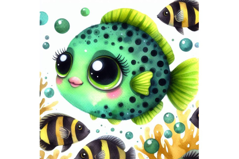 bundle-of-cute-green-fish