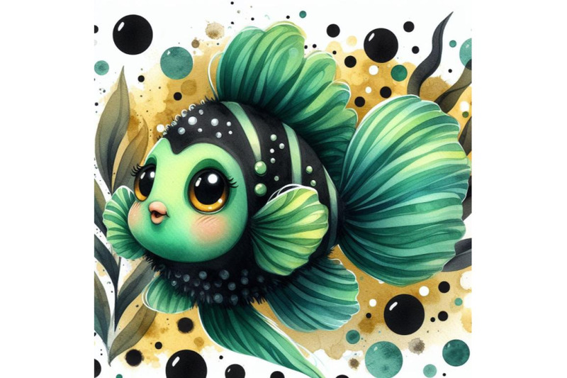 bundle-of-cute-green-fish