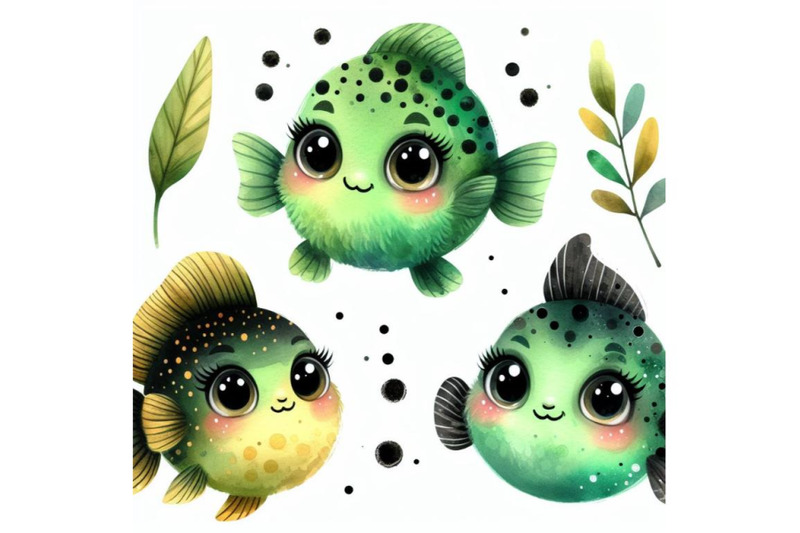 bundle-of-cute-green-fish