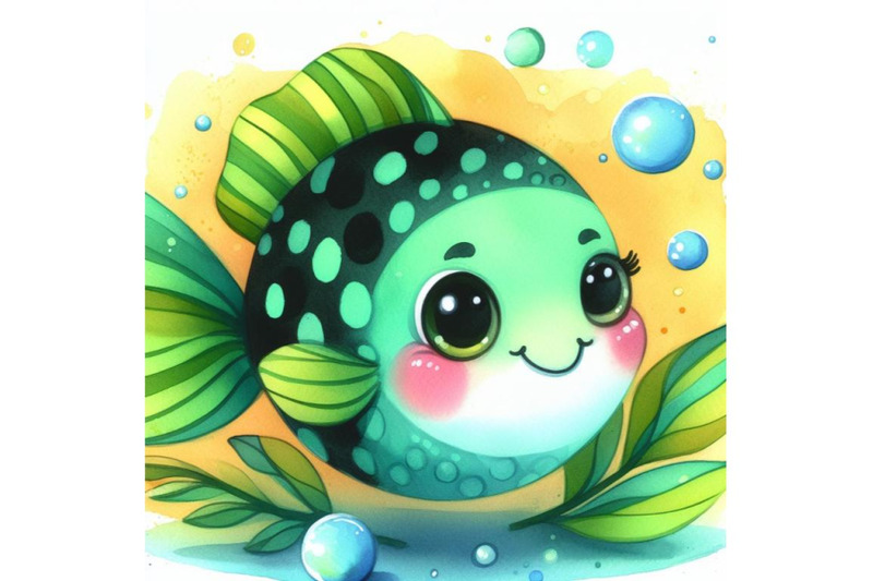 bundle-of-cute-green-fish