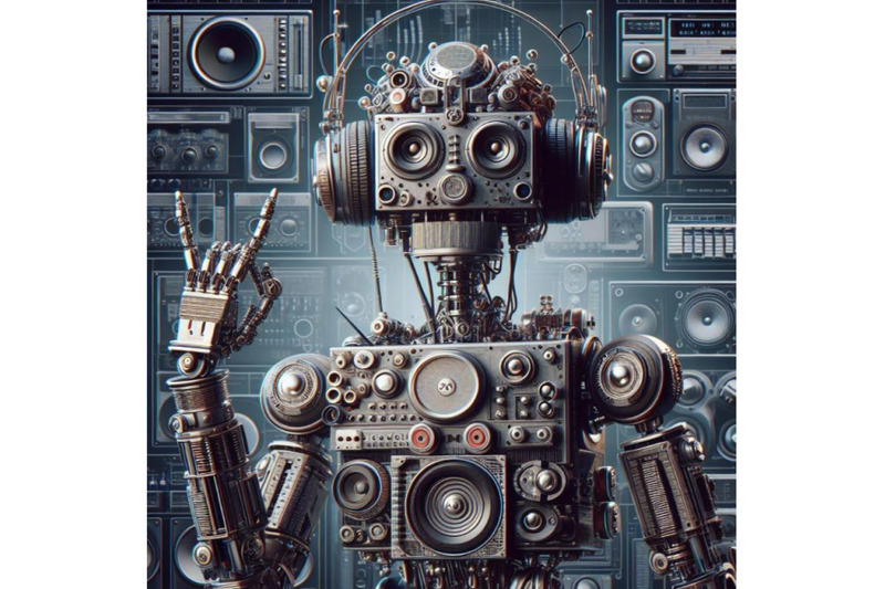 bundle-of-robot-made-of-analog-stereo-equipment-digital-art