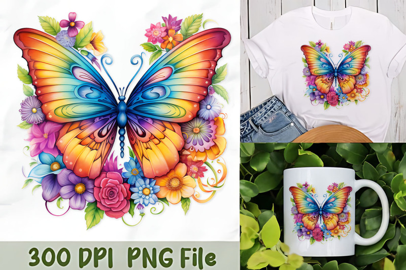 majestic-butterfly-in-floral-splendor