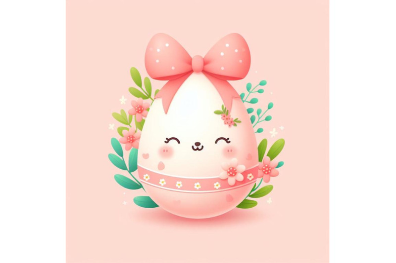 bundle-of-cute-easter-egg-decorated-with-flowers