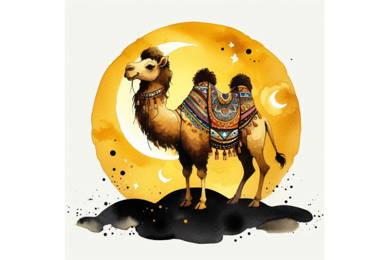 bundle-of-camel-cartoon