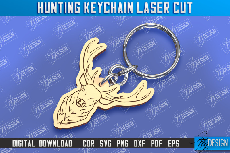 hunting-keychain-laser-cut-hunting-season-gift-for-hunter-cnc