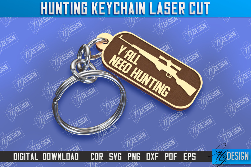 hunting-keychain-laser-cut-hunting-season-gift-for-hunter-cnc