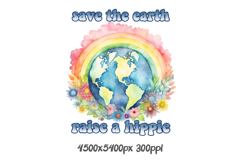 save-the-earth-with-rainbow-globe