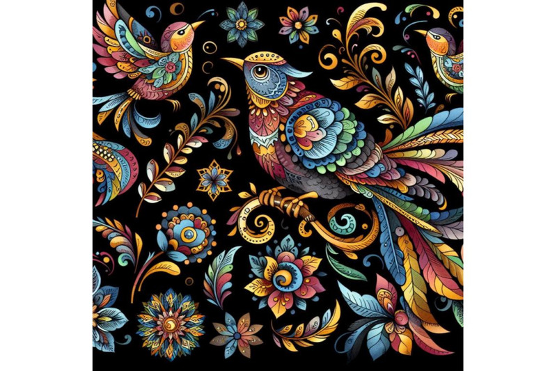 bundle-of-ornamental-bird-in-various-colours