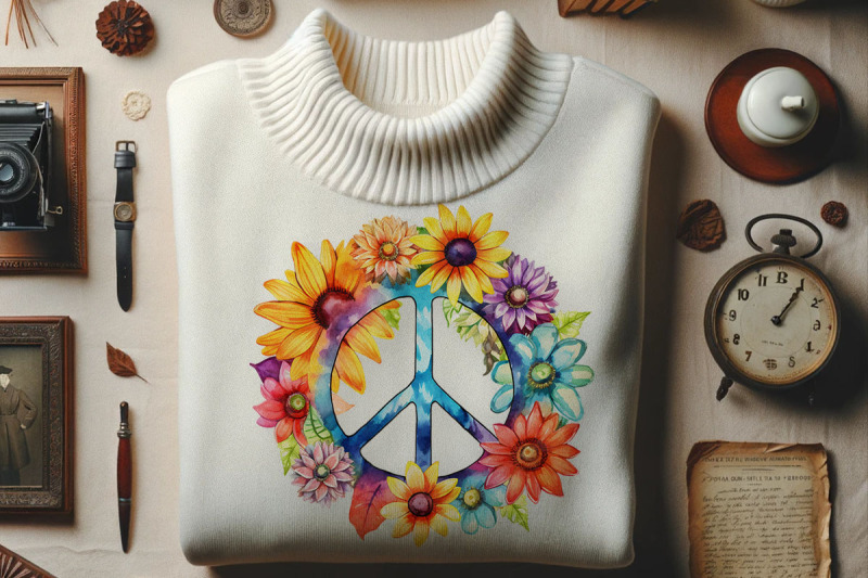 peace-symbol-with-vibrant-florals