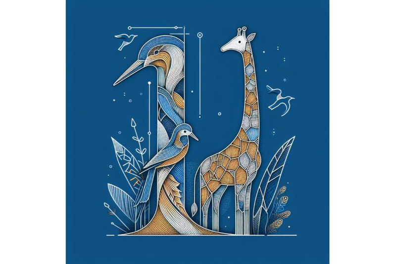 bundle-of-bird-alphabet-i-with-giraffe