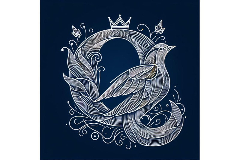 bundle-of-bird-alphabet-q-with-queen