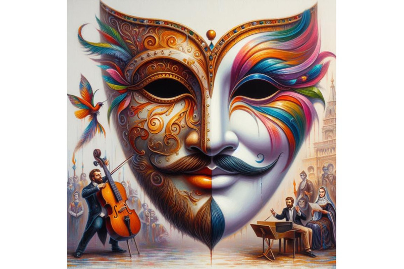 a-set-of-theatrical-masks