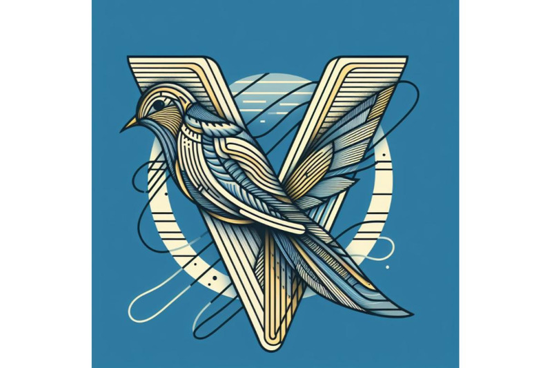 bundle-of-bird-alphabet-v-with-van