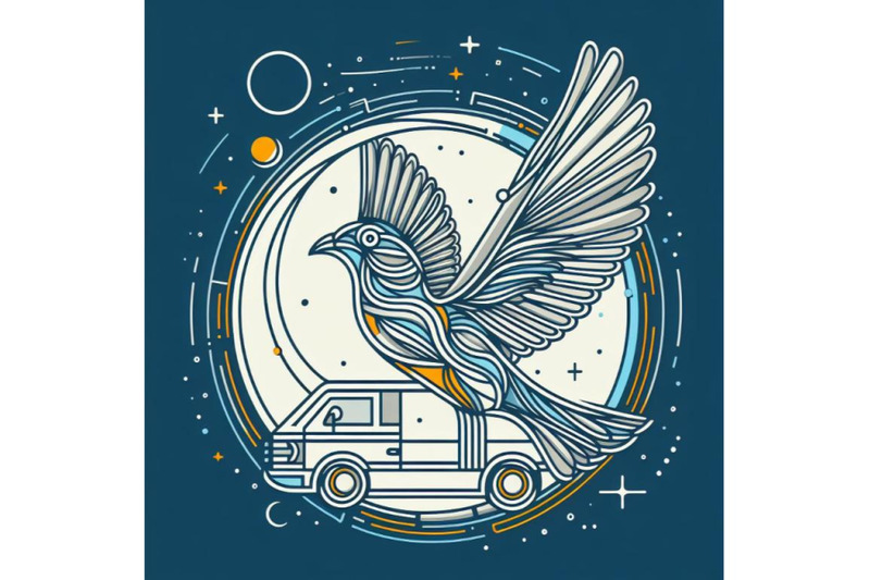 bundle-of-bird-alphabet-v-with-van