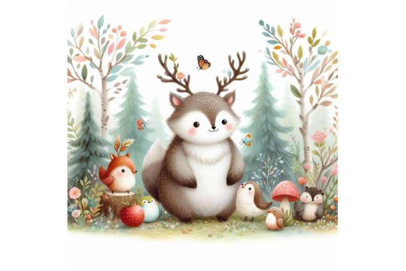 a-set-of-whimsical-woodland-charming-animal