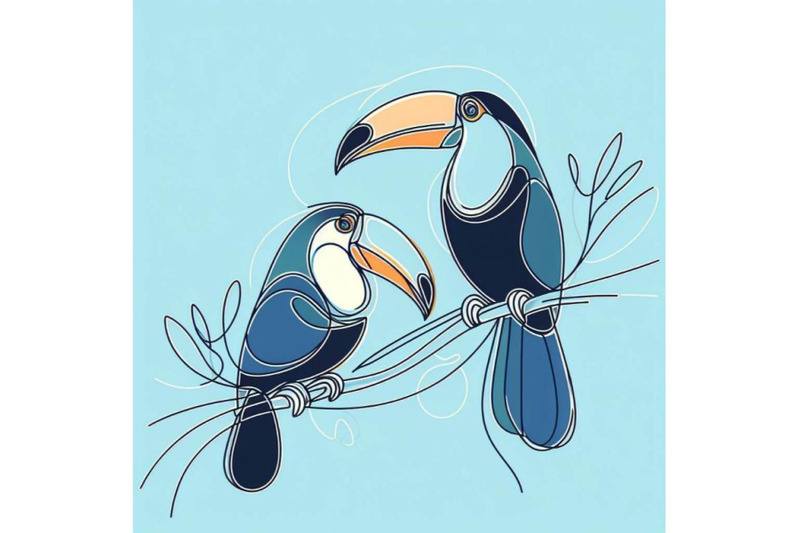 bundle-of-two-toucan-birds-perched-on-a-branch