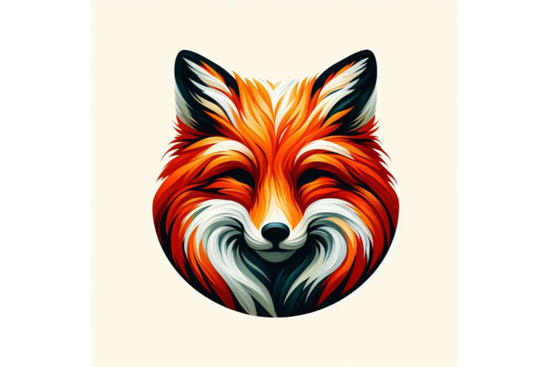 a-set-of-fox-head-logo-minimal-modern-icon-flat-vector-style