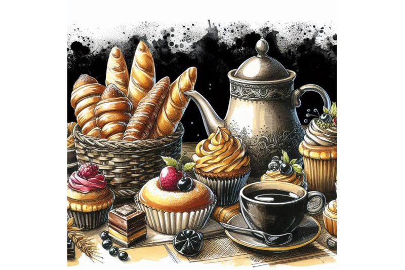 a-bundle-of-bakery-delights-watercolor-element